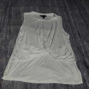 *5 for‎ $25* Simply Vera Verawang White Ribbed Tank Top